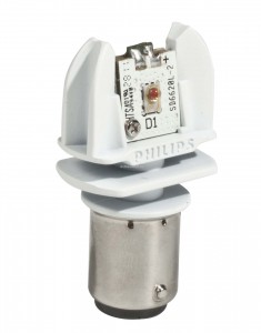 Светодиод 12V/24V P21W (BAY15d) LED RED (2шт) 12898RX2 PHILIPS