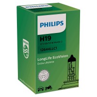 Автолампа H19 12V 60/55W (PU43t-3) Long Life 12644LLC1 PHILIPS