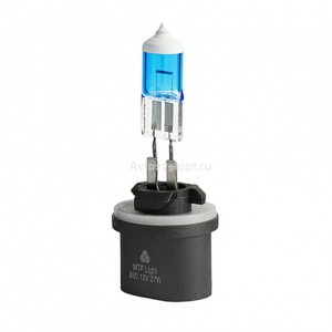 Набор ламп H27 12V 880 27w TITANIUM 4400К MTF