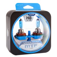 Набор ламп  H8 12V 35w  VANADIUM  5000К MTF