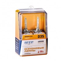 Ксеноновая лампа D3S 4800K ABSOLUTE VISION +50% (3700lm) 35W (2шт.) AVBD3S MTF