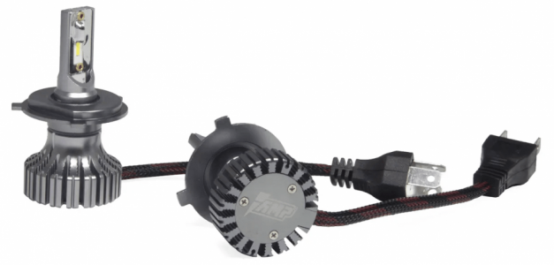 Светодиод головного света 12V H4 6000K CSP H02 (2 шт)  AMP