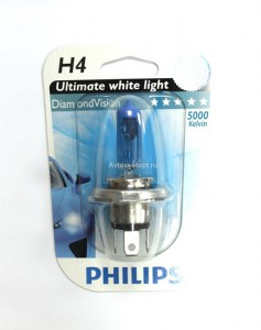 Автолампа H4 12V 60/55W (P43t-38) Diamond Vision 5000K (блистер) 12342DVB1 PHILIPS Автолампа H4 12V 60/55W (P43t-38) Diamond Vision 5000K (блистер) 12342DVB1 PHILIPS