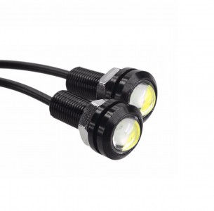Дневные ходовые огни KS-Н0031 High Power LED), линза, металл, провода, 17*33*17мм, (2шт) 12V Дневные ходовые огни KS-Н0031 High Power LED), линза, металл, провода, 17*33*17мм, (2шт) 12V