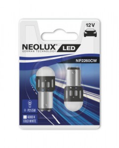 Светодиод 12V P21/5W (BAY15D) 6000K White 1.2W бл.2шт (NP2260CW-02B) NEOLUX Светодиод 12V P21/5W (BAY15D) 6000K White 1.2W бл.2шт (NP2260CW-02B) NEOLUX