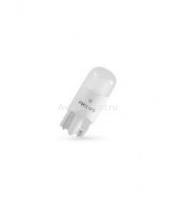 Светодиод 12V T10 W5W (W2.1x9.5d) LED LP 4500K (2шт) 12791 B2 PHILIPS
