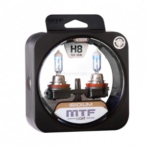 Набор ламп  H8 12V 35w  IRIDIUM 4100K MTF