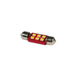 Лампа светодиодная 11-36 (SV8,5) 6 SMD 3030 диодов, биполярная, мощная, радиатор, салонная, 12-24v Лампа светодиодная 11-36 (SV8,5) 6 SMD 3030 диодов, биполярная, мощная, радиатор, салонная, 12-24v
