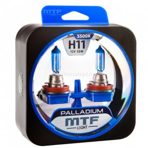Набор ламп H11 12V 55w PALLADIUM 5500К MTF Набор ламп H11 12V 55w PALLADIUM 5500К MTF