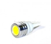 Светодиод 12V T10-01 (1LED) W5W HIGH POWER LED (BW2,1 х9,5D) WHITE  (белый) 900329 TM NORD YADA