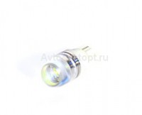 Светодиод 12V T10-1SMD W5W HIGH POWER OPTICAL LENS WHITE (белый) 902356 TM NORD YADA