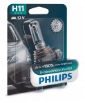 Автолампа H11 12V 55W (PGJ19-2)  X-treme Vision Pro150% (блистер) 12362XVPB1 PHILIPS