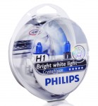 Автолампа H1 12V 55W (P14.5s) Crystal Vision 4300K (2шт+2шт W5W) 12258CVSM PHILIPS