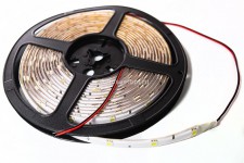 Лента светодиодная KS-W5155B 5 метров 150 SMD 5050 LED, синяя, (катушка), белая основа