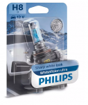 Автолампа H8 12V 35W (PGJ19)  WhiteVision ultra 4200K (блистер) 12360WVUB1 PHILIPS