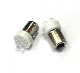 Светодиод 12V T15 WHITE (3LED) BA15S б/отраж (поворот) Маяк Светодиод 12V T15 WHITE (3LED) BA15S б/отраж (поворот) Маяк