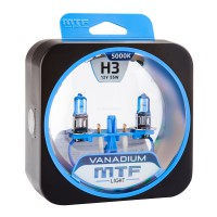 Набор ламп  H3 12V 55w  VANADIUM 5000К MTF