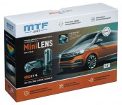Светодиодные линзы MTF Light серия MiniLENS H4, 12V, 24/36W, 5500K, 4000lm, комплект.