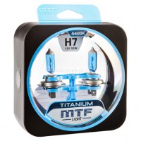 Набор ламп  H7 12V 55w  TITANIUM 4400K MTF