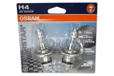 Автолампа  H4  12V 60/55W (P43t-38) SILVERSTAR +60% 64193SV2-02B OSRAM