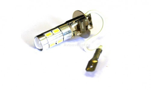 Лампа светодиодная H3 8 SMD 5630 диодов+1Cree диод ЛИНЗА (CRL), белая, 12V Лампа светодиодная H3 8 SMD 5630 диодов+1Cree диод ЛИНЗА (CRL), белая, 12V