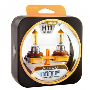 Набор ламп H11 12V 55w AURUM 3000K MTF Набор ламп H11 12V 55w AURUM 3000K MTF