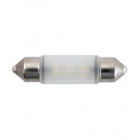 Cветодиод 12V MTF Light, C5W/10.5х38/38mm, 5000К(белый свет), 0.5W, Тайвань,(2шт)