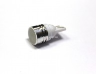 Лампа светодиодная Т10 (W2,1-9,5d) белая, 1 HIGH POWER 0,3W диод, (б/цокольная) 12v