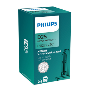 Ксеноновая лампа D2S X-treme Vision +150% (4800K) 35W 85122XV2C1 Philips