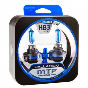 Набор ламп HB3 9005 12V 65w  PALLADIUM 5500К MTF