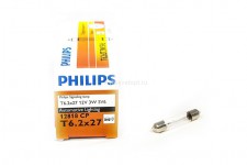 Автолампа   12V C3W FEST (T6, 2х27)  12818CP PHILIPS