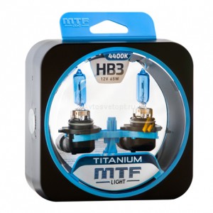 Набор ламп HB3 9005 12V 65w TITANIUM 4400К MTF Набор ламп HB3 9005 12V 65w TITANIUM 4400К MTF