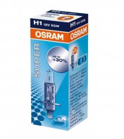 Автолампа  H1 12V 55W (P14.5s) SUPER +30 % яркости (1 шт) 64150SUP  OSRAM