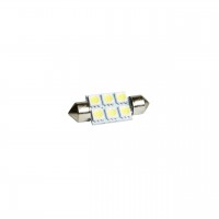 Светодиод 12V T11x36-S8.5 (6SMD size 5730) (CANBUS c радиатором) C5W  WHITE 904603 TM NORD YADA