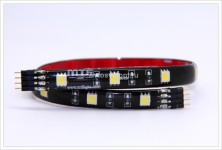 Гибкая светодиодная полоса DC 12V,30 см,  5050 SMD, 2,4W, IP65, 12SMD, green pcb, green, MTF