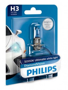 Автолампа H3 12V 5W (РK22s) Diamond Vision 5000K (блистер) 12336DVB1 PHILIPS Автолампа H3 12V 5W (РK22s) Diamond Vision 5000K (блистер) 12336DVB1 PHILIPS