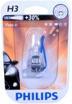 Автолампа H3 12V 55W (PK22s) Vision +30%  (блистер) 12336PRB1 PHILIPS