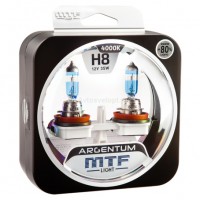 Набор ламп  H8 12V 35w  ARGENTUM +80% 4000K MTF