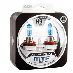 Набор ламп  H9 12V 65w  ARGENTUM +80% 4000K MTF