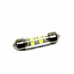 Светодиод 24V T11x31-S8.5 4SMD (size 2835 в стекл.колбе)  WHITE 907112 TM Nord YADA