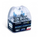 Автолампы H1 12V 55W (120W) 5000K  NIGHT FIGHTER  (2 шт) AB5001 AVANTECH